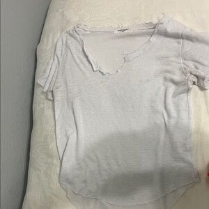 White distressed t shirt
